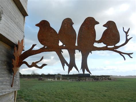 Birds in a Tree Metal Art 